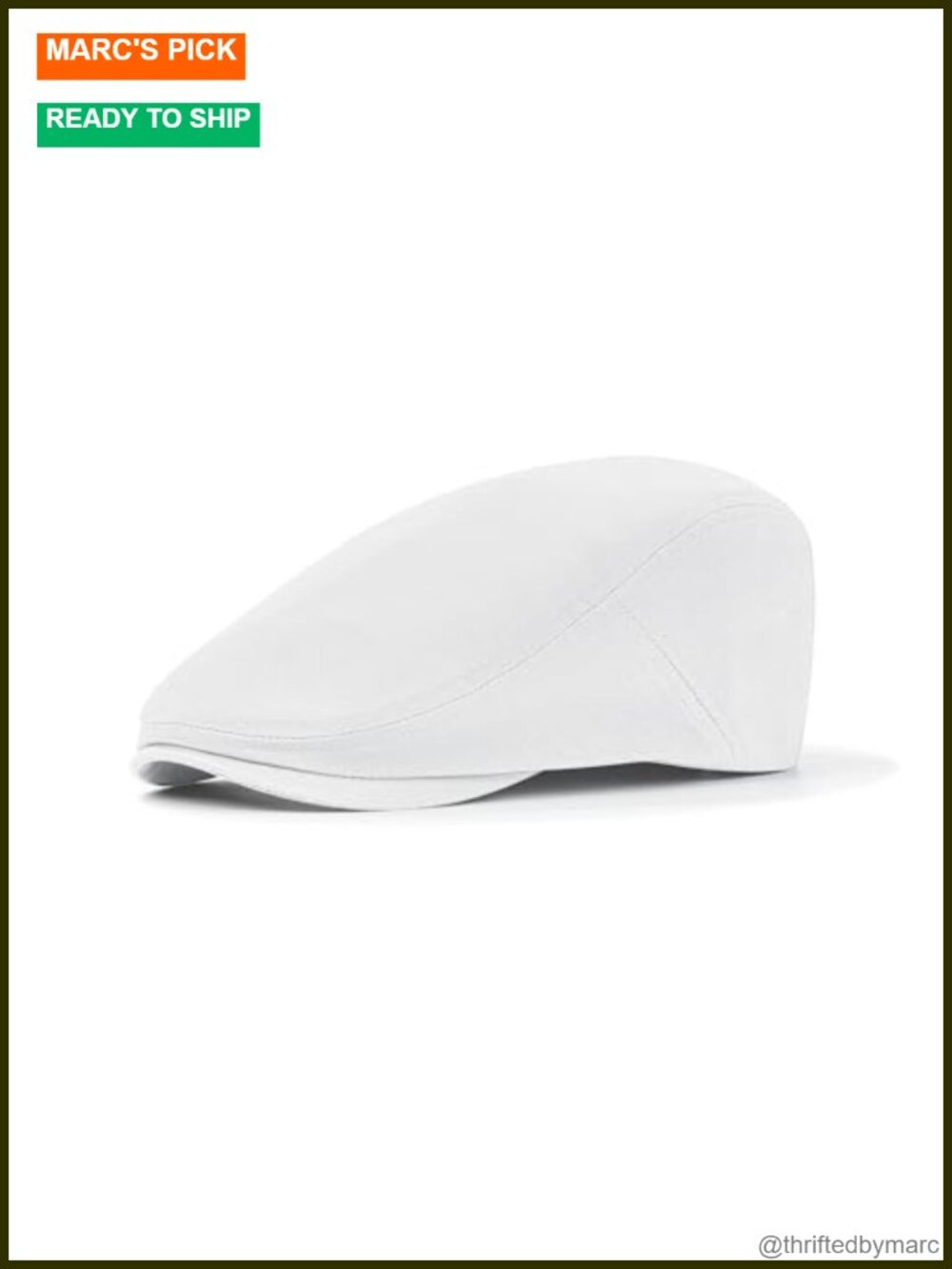 Men's 100% Cotton Newsboy Flat Cap Adjustable Sun Hat